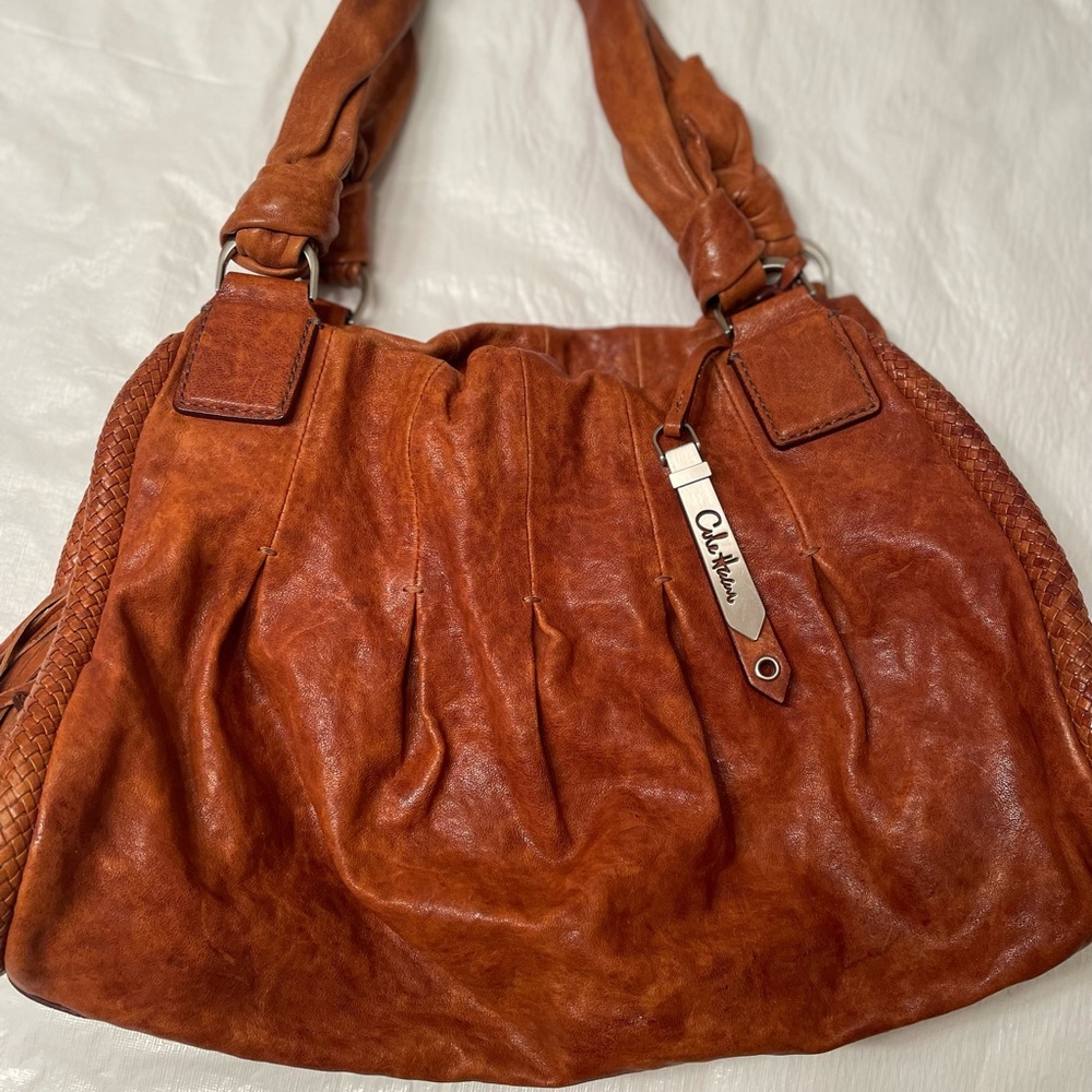 Cole Haan Women's Tan Leather Shoulder Bag